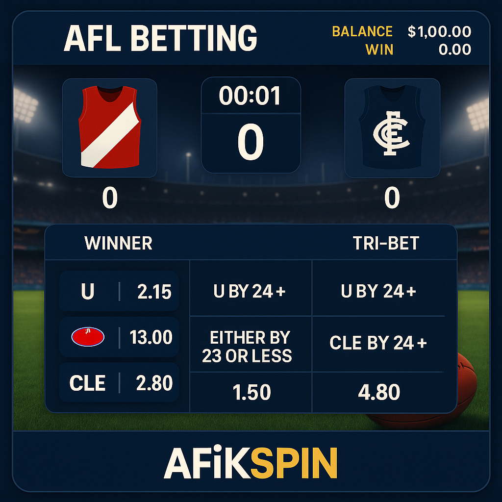 AfkSpin - AFL Betting - Australian Football League Sports Betting